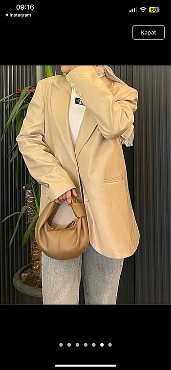 Deri blazer ceket