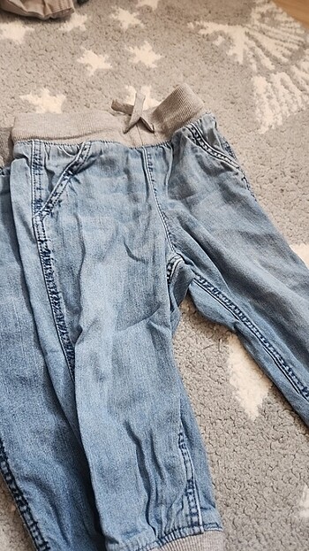 12-18 Ay Beden mavi Renk 3Adet H&M bebek kot pantalon