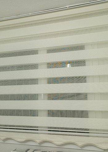 krem çizgili Stor perde - Görsel 4