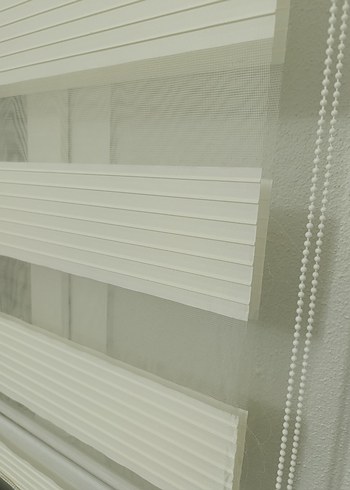 krem çizgili Stor perde - Görsel 3