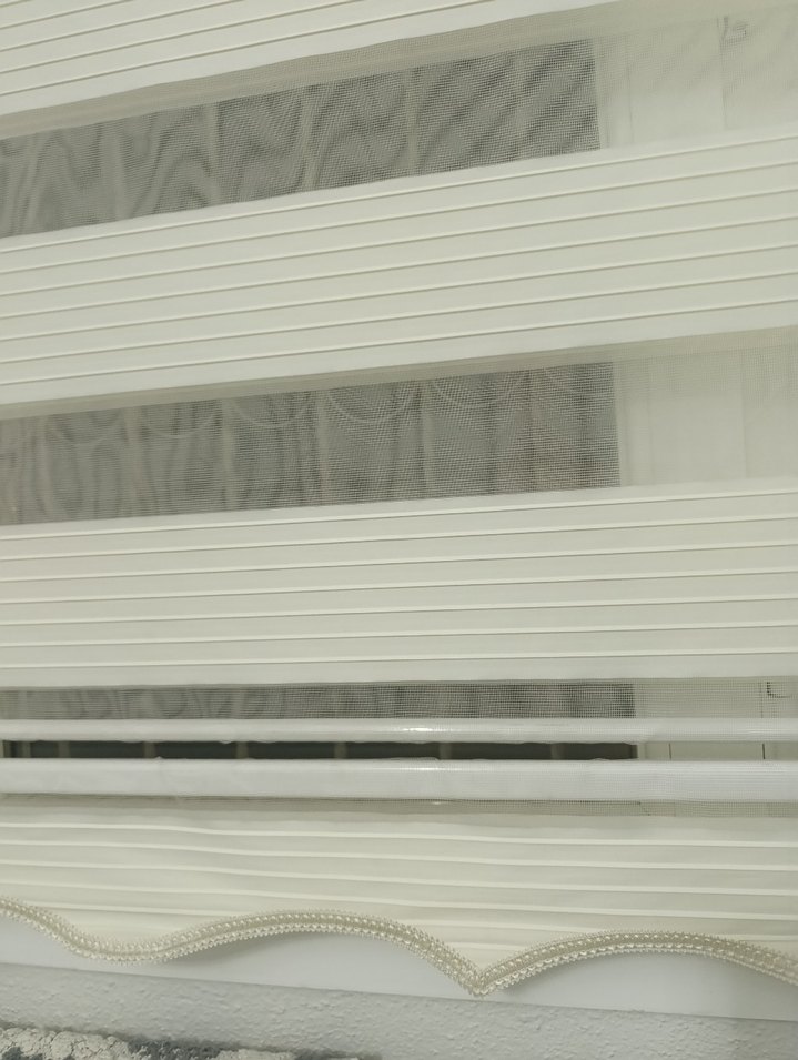 krem çizgili Stor perde - Görsel 2