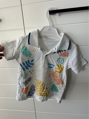 18-24 Ay Beden çeşitli Renk Yakalı tshirt
