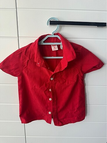Koton Kids Erkek çocuk kırmızı gömlek