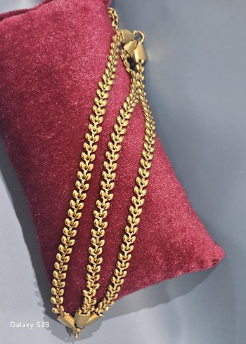 Zincir Detaylı Altın Kadın El Zinciri - Görsel 2