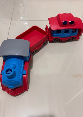 Renkli Mavi Oyuncak Tren Araba - Görsel 2
