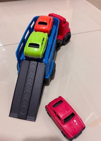 Renkli Oyuncak Kamyon ve Arabalar Seti - Görsel 2