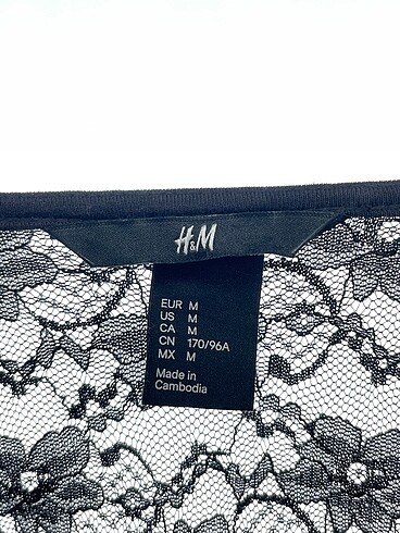 m Beden siyah Renk H&M Kısa Elbise %70 İndirimli.