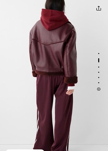 Bershka Bershka Bordo Ceket