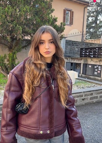 s Beden Bershka Bordo Ceket