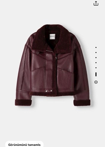 Bershka Bordo Ceket