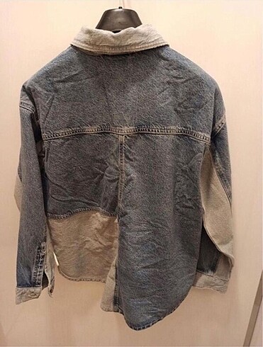 s Beden mavi Renk urban outfitters patchwork kot ceket oversize ürün duruşu harika