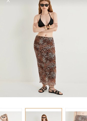 Zara Model Leopar Midi Etek