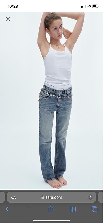 34 Beden mavi Renk bershka jean
