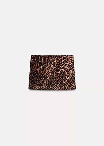 Zara Kadife Leopar Etek