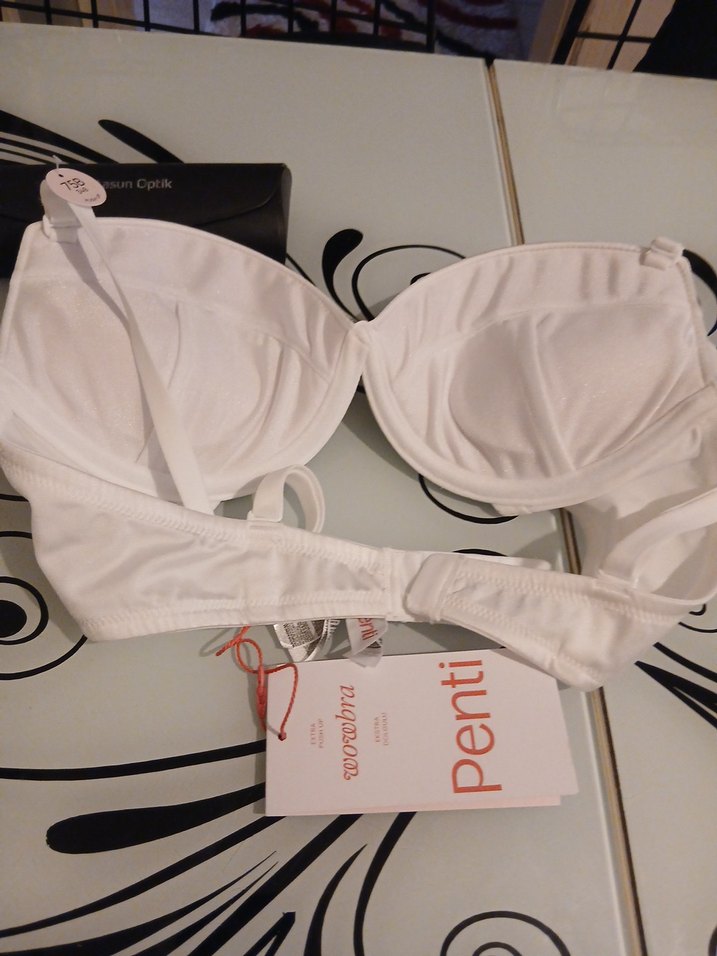 Beyaz Mini Parisian Tarzı Sütyen - Görsel 3