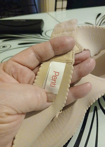 Bej Düz Midi Sütyen - Görsel 4