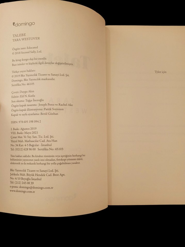 Talebe - Tara Westover - Görsel 3