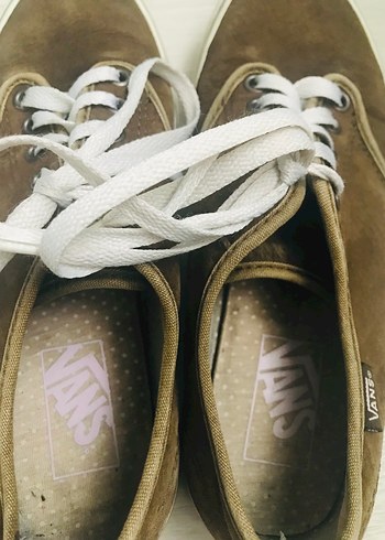 Kahverengi Süet Vans Kadın Spor Ayakkabı - Görsel 6