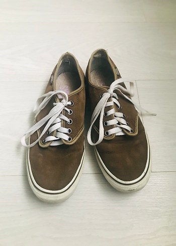 Kahverengi Süet Vans Kadın Spor Ayakkabı - Görsel 3