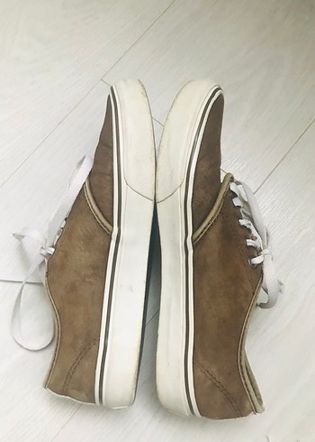 Kahverengi Süet Vans Kadın Spor Ayakkabı - Görsel 5