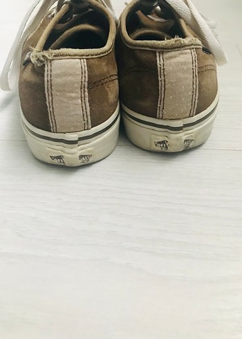 Kahverengi Süet Vans Kadın Spor Ayakkabı - Görsel 4