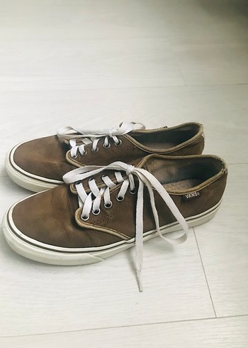 Kahverengi Süet Vans Kadın Spor Ayakkabı - Görsel 7