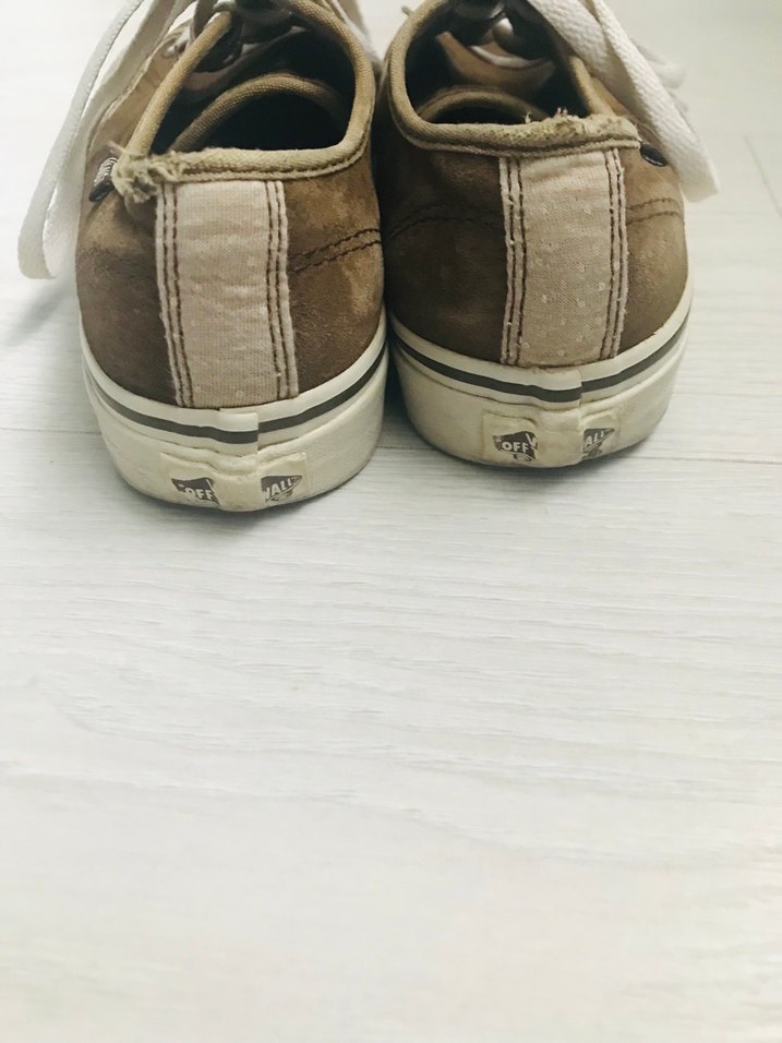 Kahverengi Süet Vans Kadın Spor Ayakkabı - Görsel 4