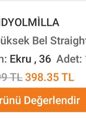 Trendyol & Milla Trendyol & Milla Bej Regular Fit Midi Kot Pantolon