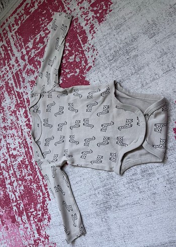 H&M H&M Uzun Kollu Pamuklu Bebek Body