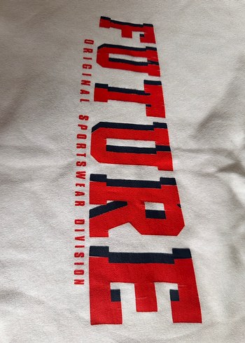 Beyaz Street Wear Sweatshirt - Görsel 4