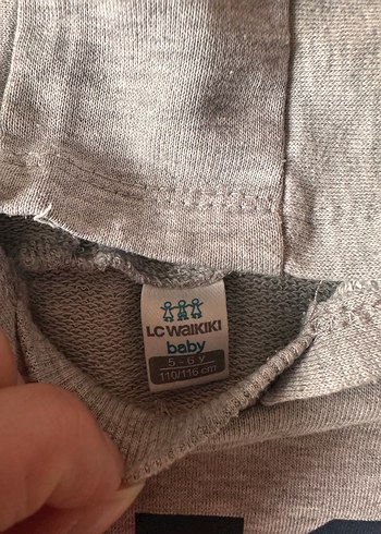 Kapüşonlu Gri Erkek Çocuk Sweatshirt - Görsel 3