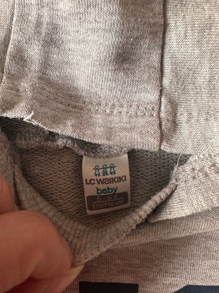 Kapüşonlu Gri Erkek Çocuk Sweatshirt - Görsel 3