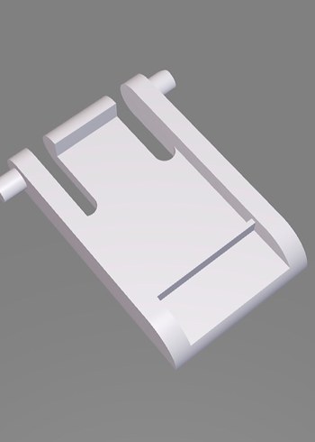 3d Baskı Logitech Klavye Alt ayak desteği parçası - Görsel 4