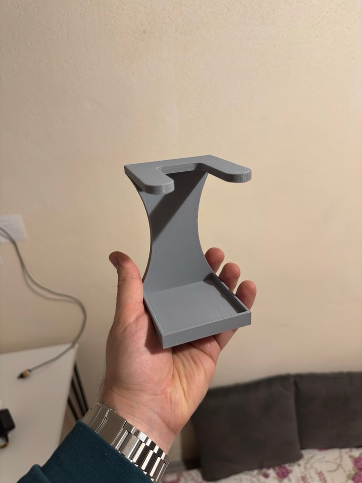 3d baskı Tıraş Köpüğü Fırçası Standı aparatı - Görsel 4