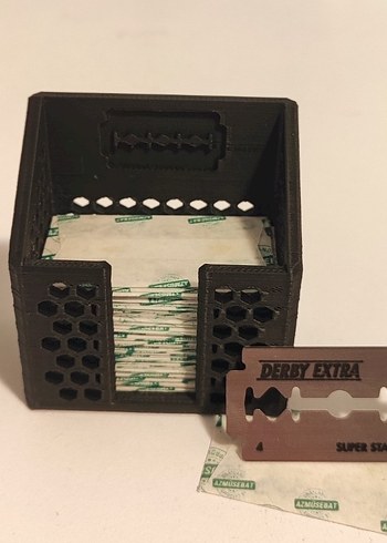 3d Tıraş Aleti Bıçak jilet koyma kutusu - Görsel 2