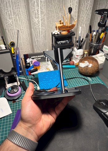 3d Tıraş Aleti ve Köpük yapma fırçası standı - Görsel 10