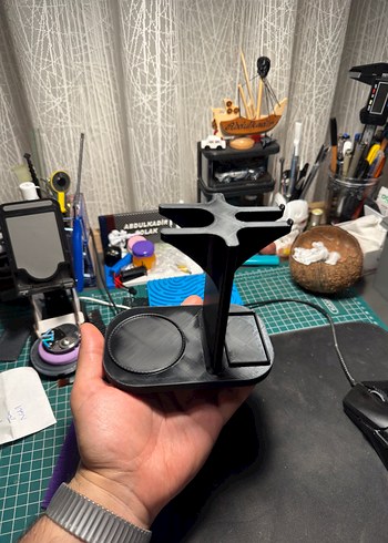 3d Tıraş Aleti ve Köpük yapma fırçası standı - Görsel 9