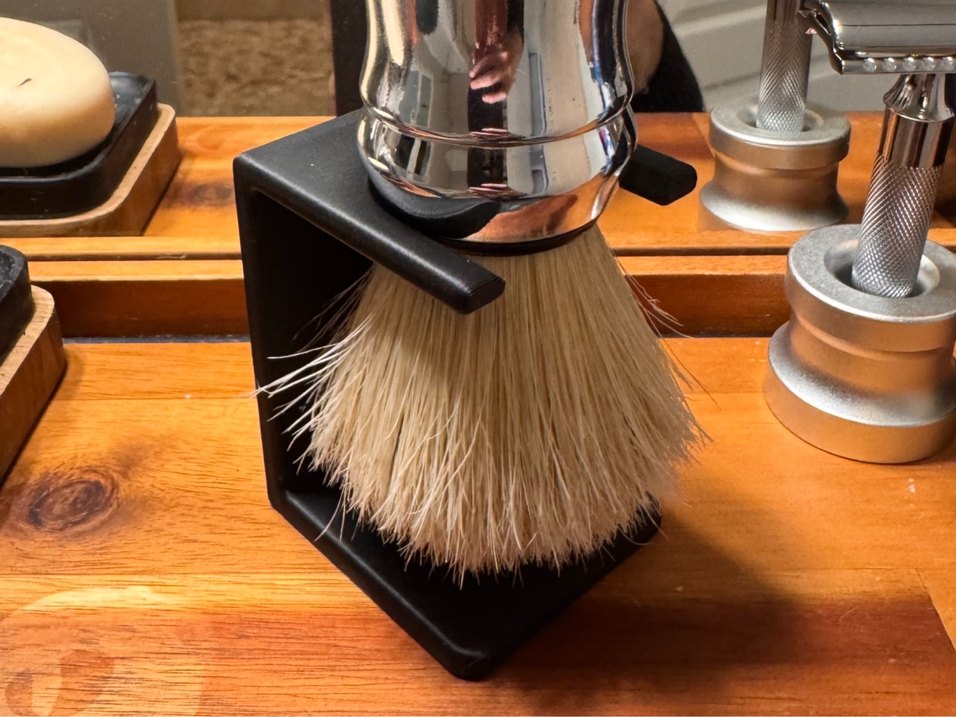 3d tıraş sabun köpük yapma fırçası standı - Görsel 3