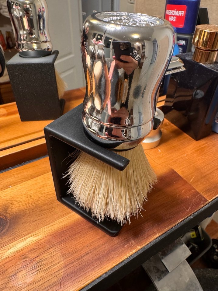 3d tıraş sabun köpük yapma fırçası standı - Görsel 2