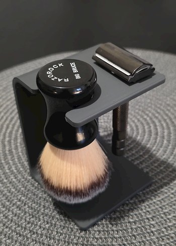 3d Tıraş Aleti ve Köpük sabun yapma Fırçası tutucu stand aparat - Görsel 2