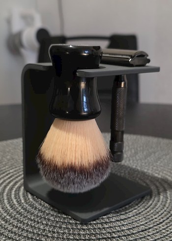 3d Tıraş Aleti ve Köpük sabun yapma Fırçası tutucu stand aparat - Görsel 4