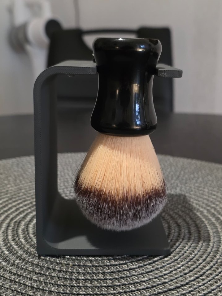 3d Tıraş Aleti ve Köpük sabun yapma Fırçası tutucu stand aparat - Görsel 5