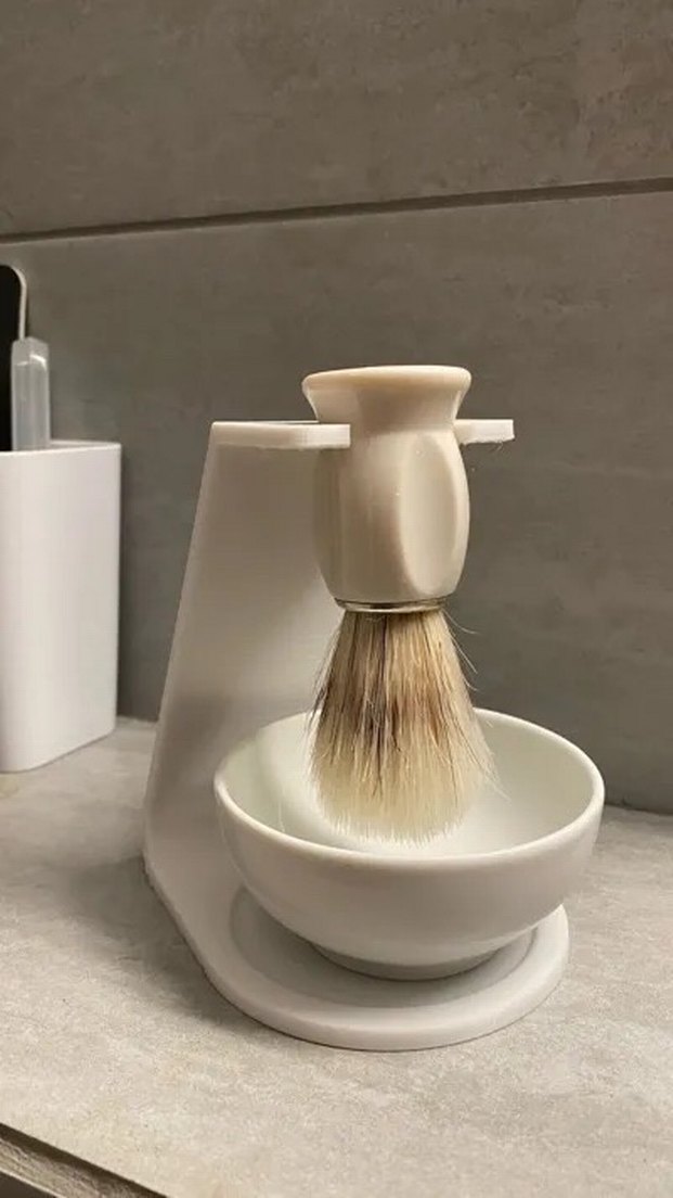 3d Tıraş Köpüğü sabun yapma fırçası tutucu stand aparatı - Görsel 3