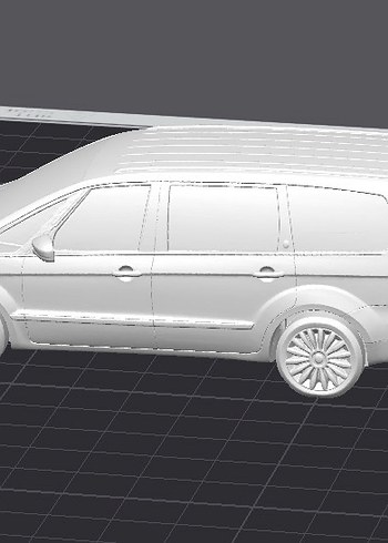 3d Baskı Ford Galaxy Model anahtarlık araba - Görsel 2