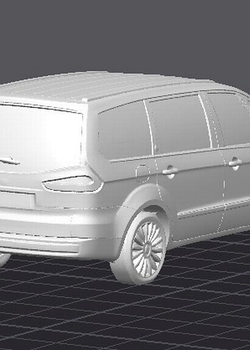 3d Baskı Ford Galaxy Model anahtarlık araba - Görsel 4