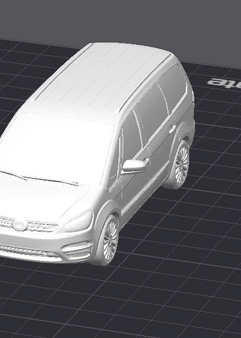 3d Baskı Ford Galaxy Model anahtarlık araba