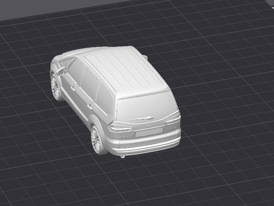3d Baskı Ford Galaxy Model anahtarlık araba - Görsel 3