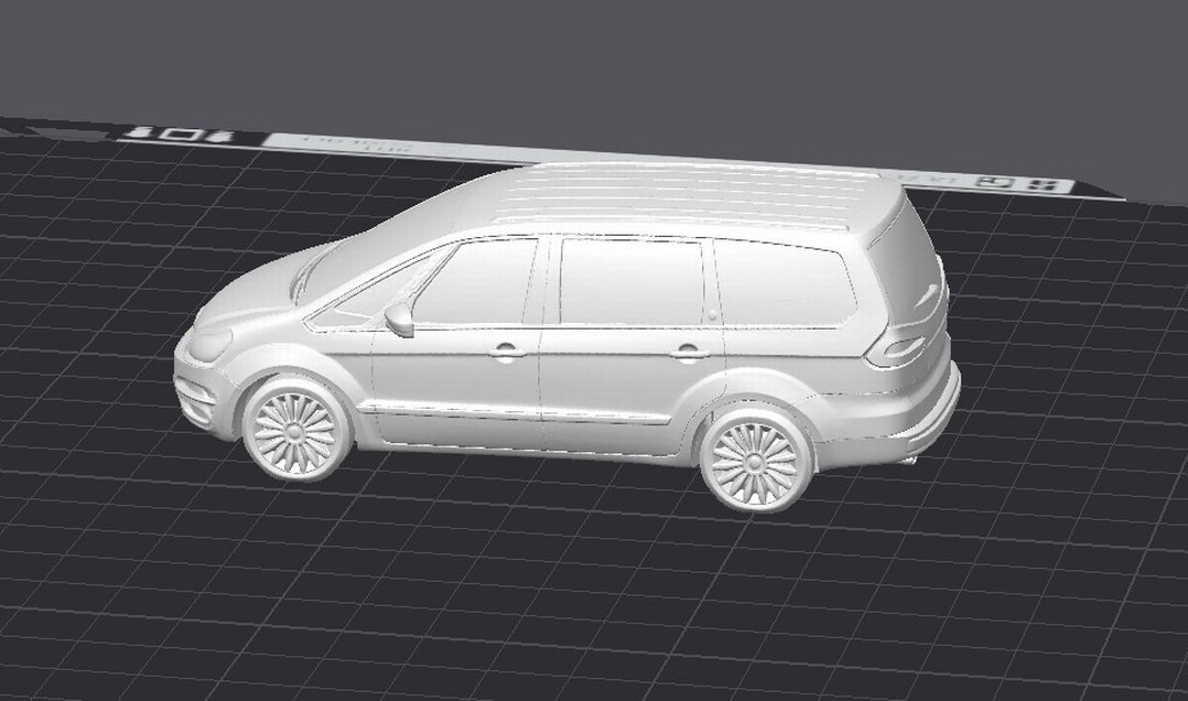 3d Baskı Ford Galaxy Model anahtarlık araba - Görsel 2