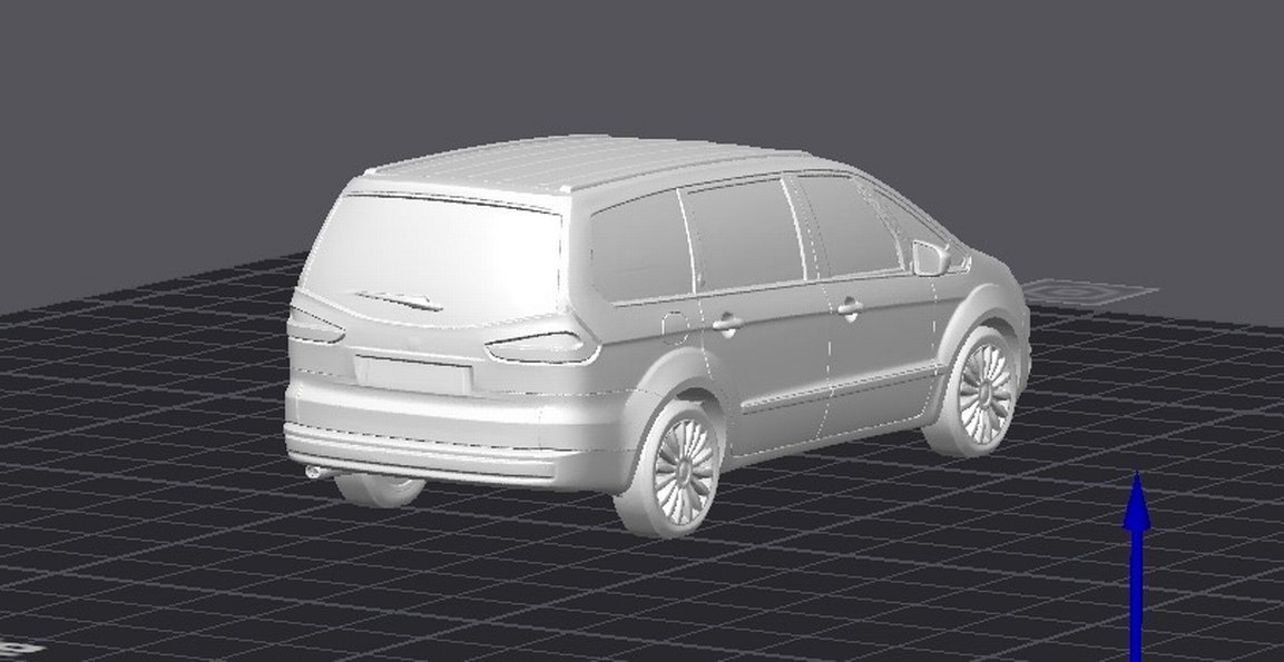 3d Baskı Ford Galaxy Model anahtarlık araba - Görsel 4