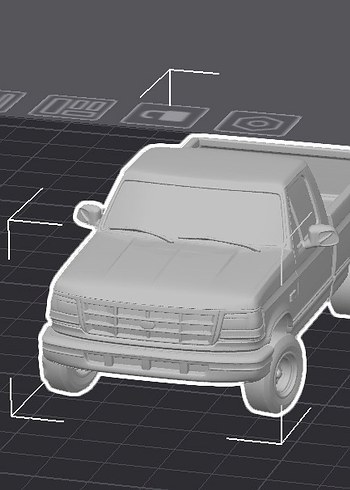 3d Baskı Ford 150 1994 model kamyonet Pickup Diecast - Görsel 2